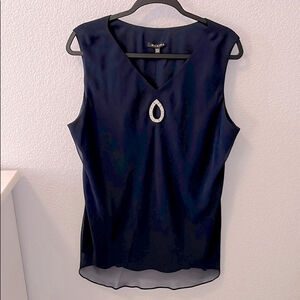 Marina Women's Navy Sleeveless Top